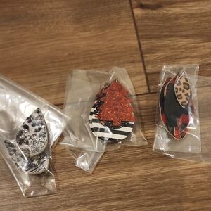 Set of Festive and Animal Print Earrings